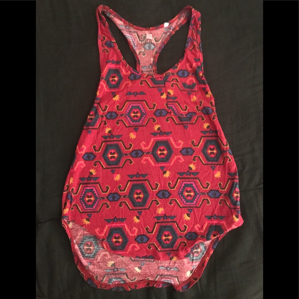 Pattern print tank top